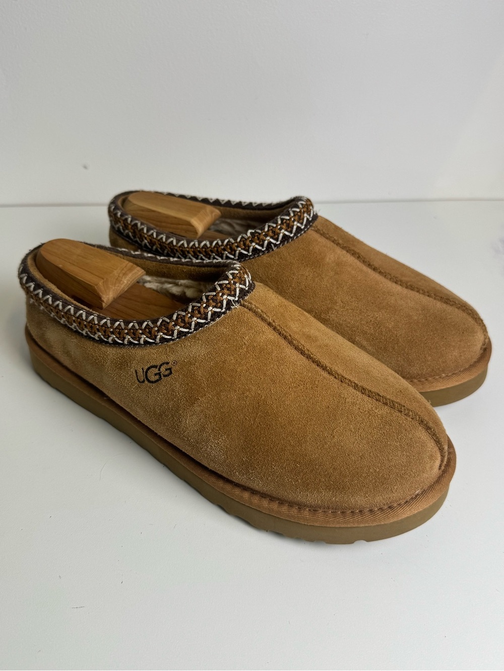 UGG Men's Suede Slip-On Clogs in Chestnut Brown size 11